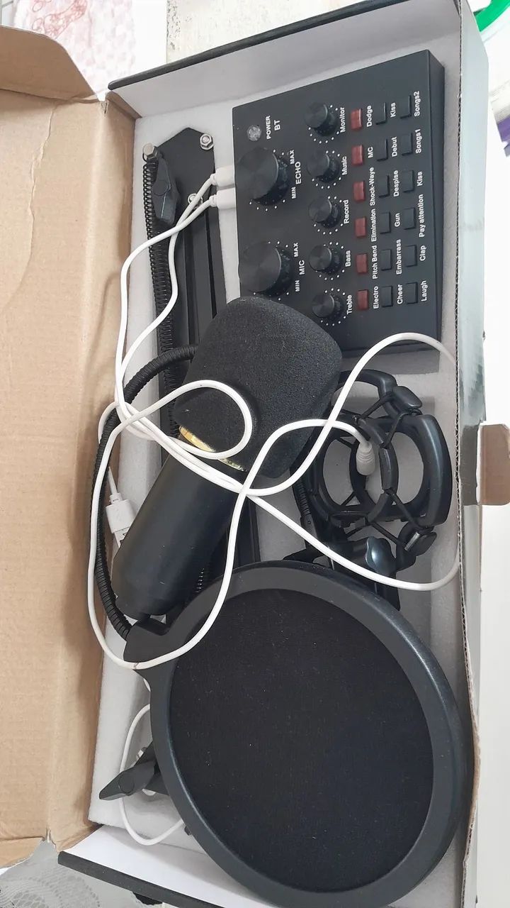 Kit Interface Mesa V8 + Microfone Bm800 Com Braço Articulado - Foto 3