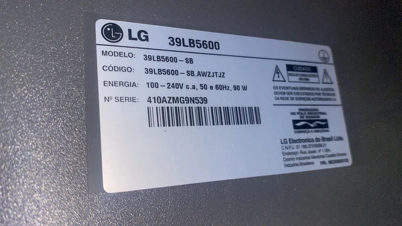 Vendo Tv LG 39 polegadas ( não é smart) - Foto 5