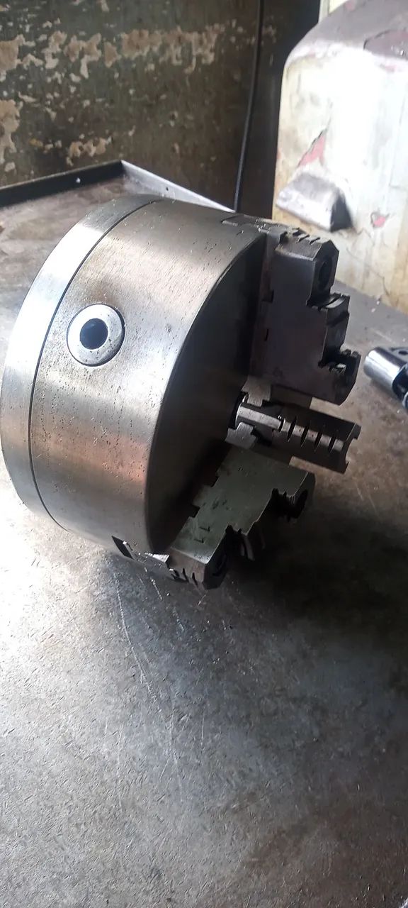 Placa para torno 8 polegadas - Foto 4
