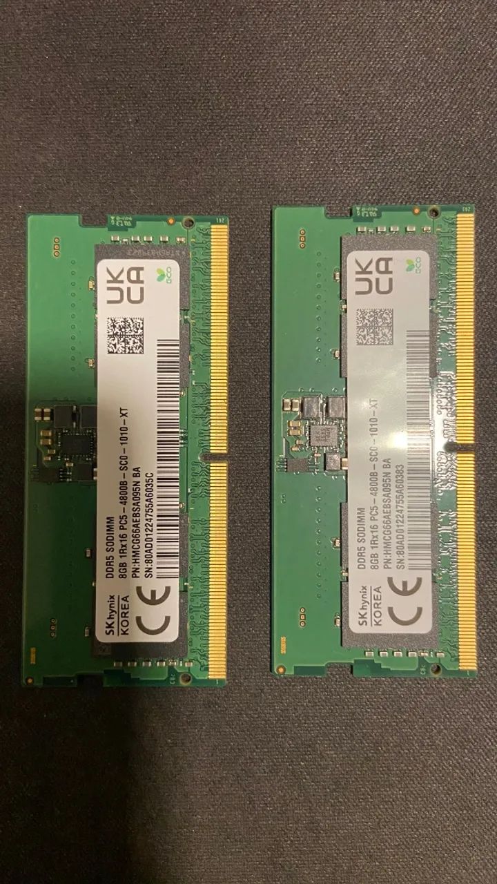 Memoria DDR 5 4800mhz Notebook