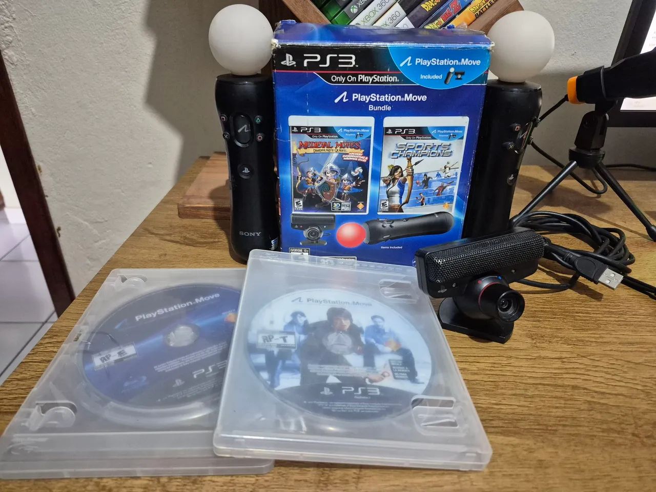 Kit move na caixa + jogos playstation 3 - Jogos de Vídeo Game