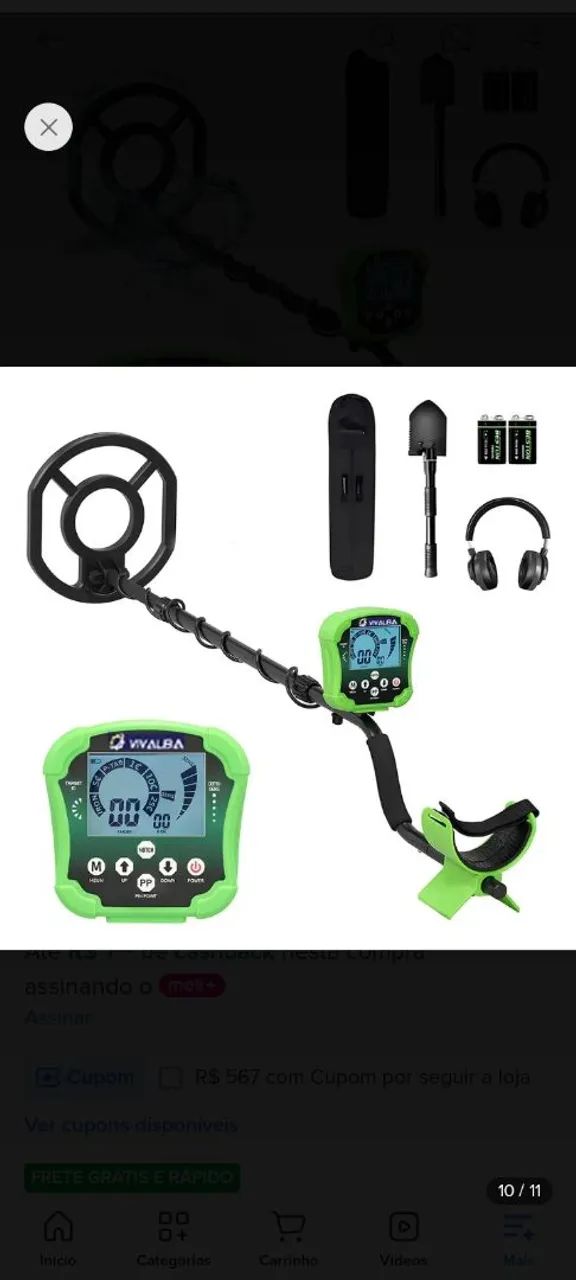 Vendo detector de metais
