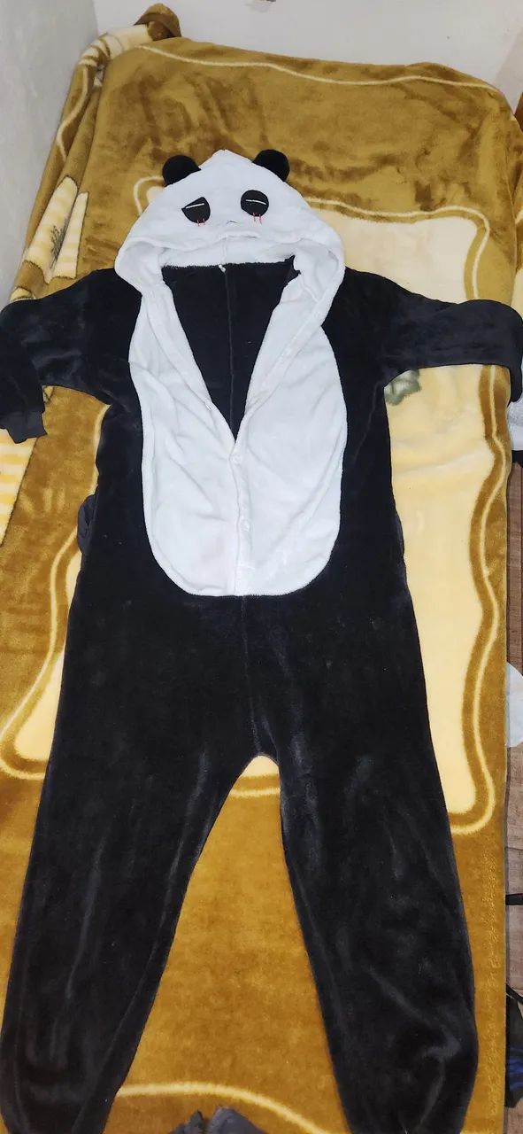Pijama macacão de panda  - Foto 2