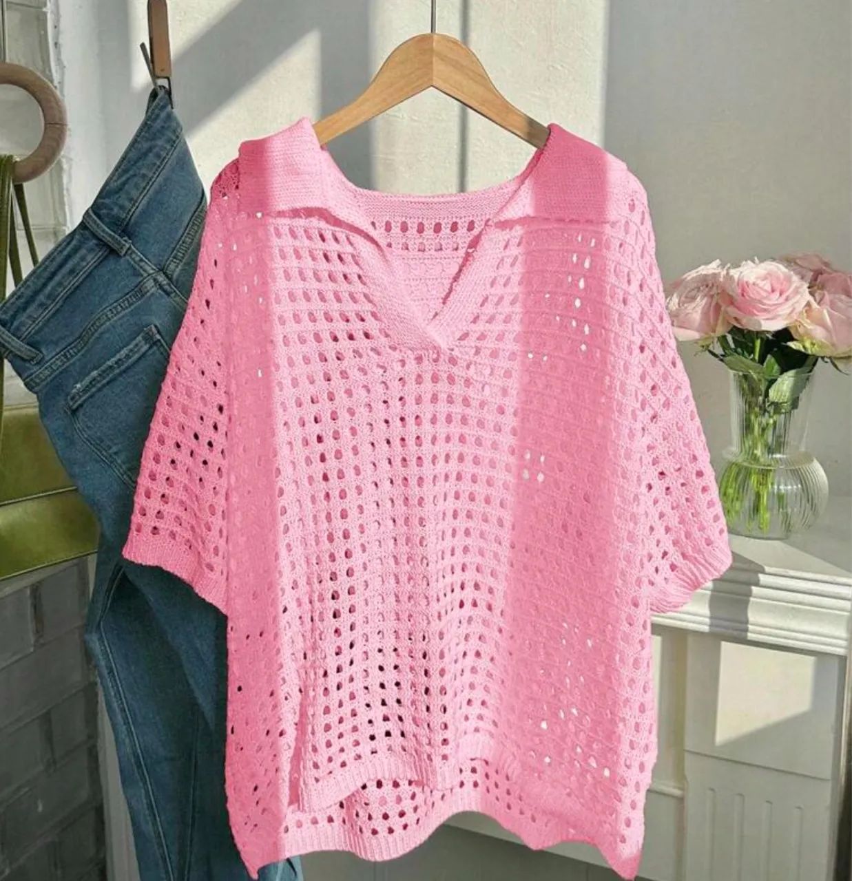 Blusa tricô modal 