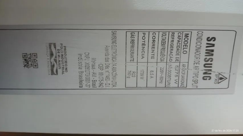 Ar Condicionado Split Samsung 18000btus Frio R22 (LEIA) - Foto 3