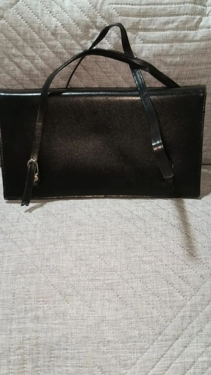 Bolsa Preta Couro - Foto 2