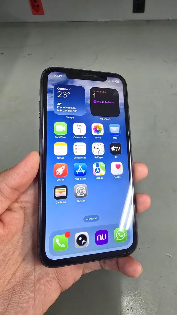 iPhone 11 128GB Preto - Face ID OK | Revisado | Testado