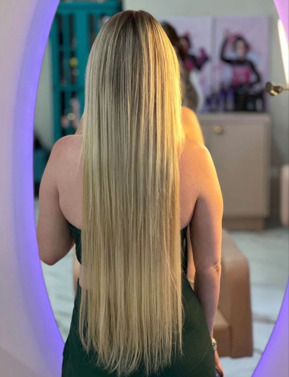 Mega Hair Loiro 100% Humano 70cm - Foto 2