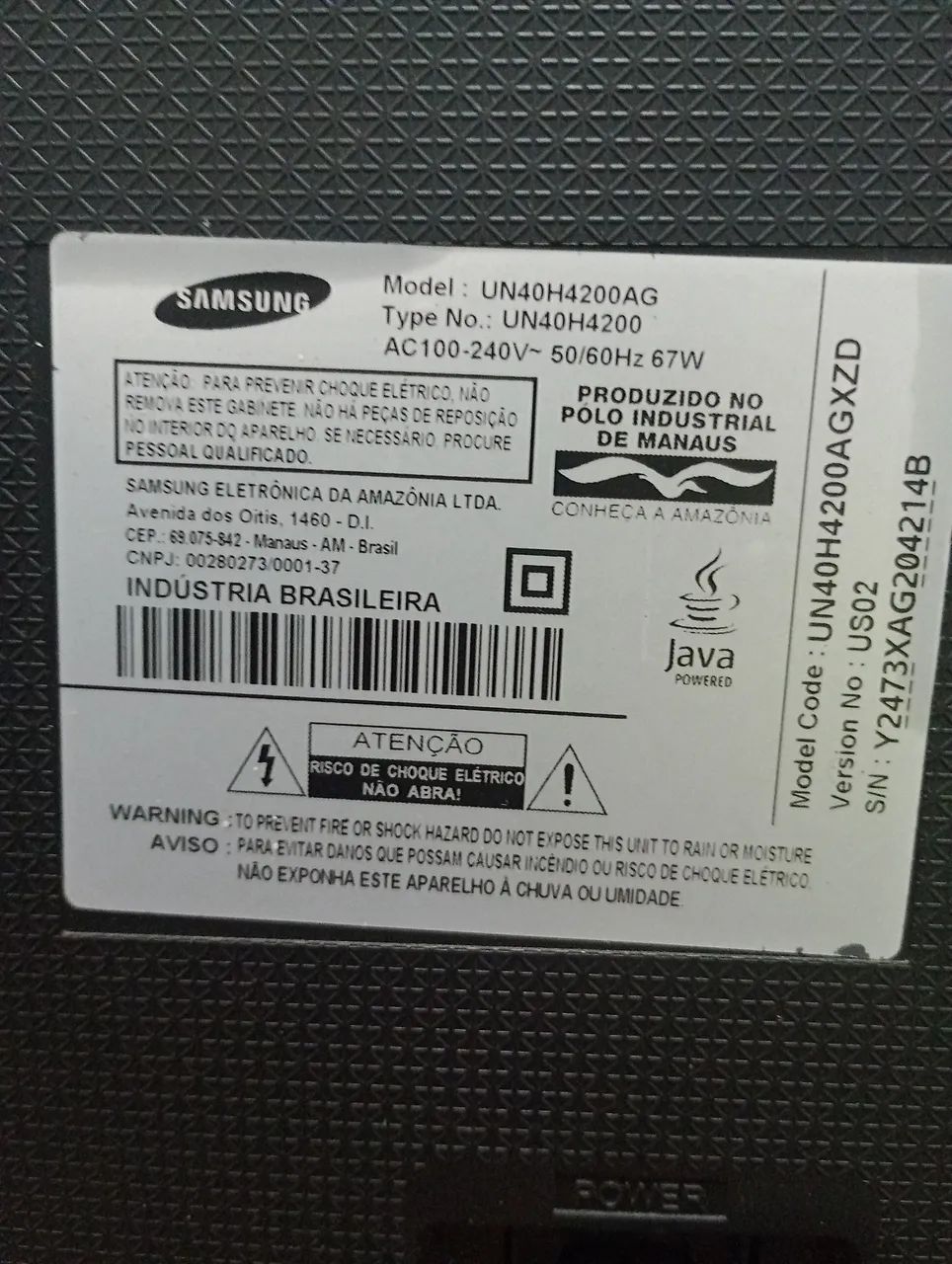 Uma tv Samsung de 40 polegadas  - Foto 2