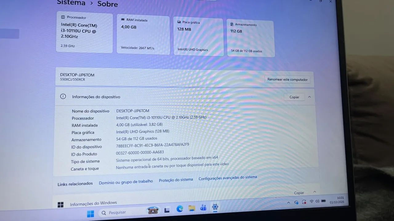 Notebook Samsung i3 com ssd - Foto 3