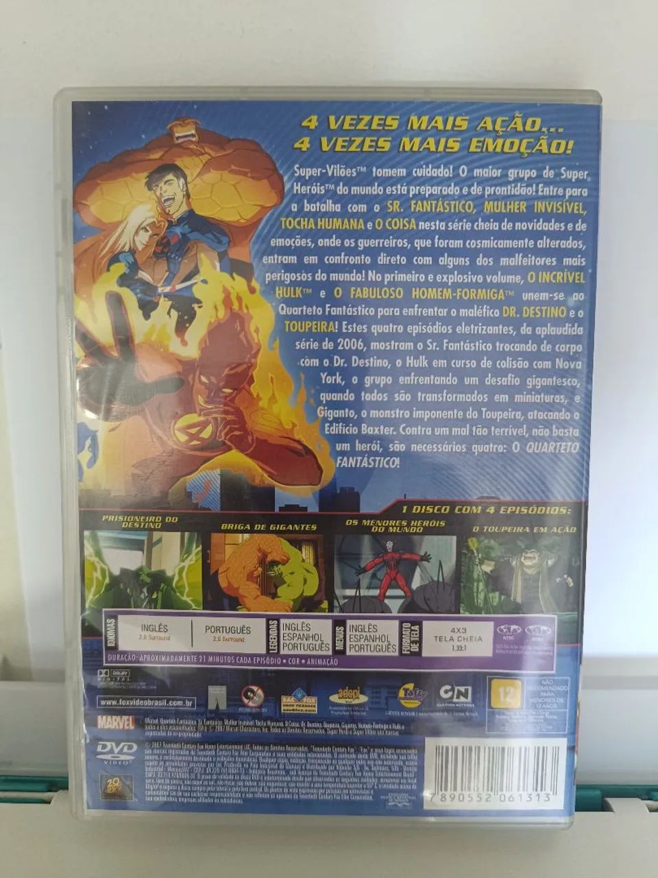 DVD Quarteto Fantástico - Os maiores heróis da terra - Foto 2