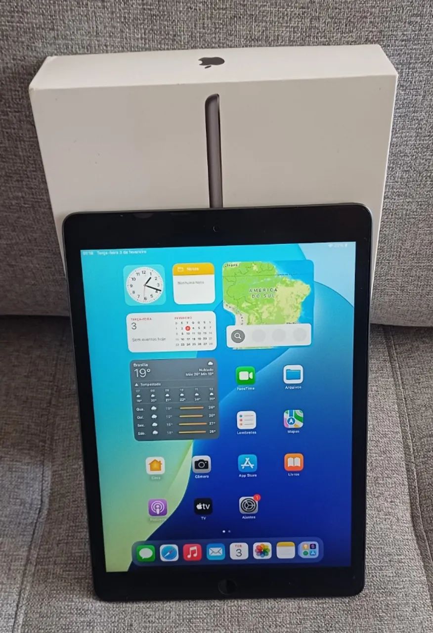 iPad 9 Perfeito com Caixa e Capa Protetora Troco - Foto 2
