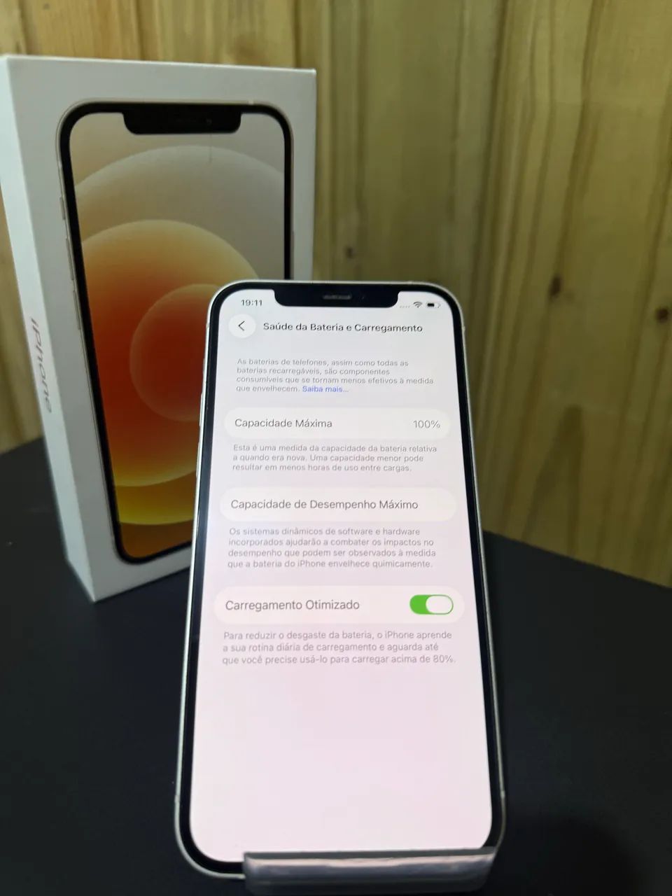 [IMPECÁVEL] iPhone 12 Branco 64GB - Bateria Nova 100% - Caixa e Acessórios - Foto 4