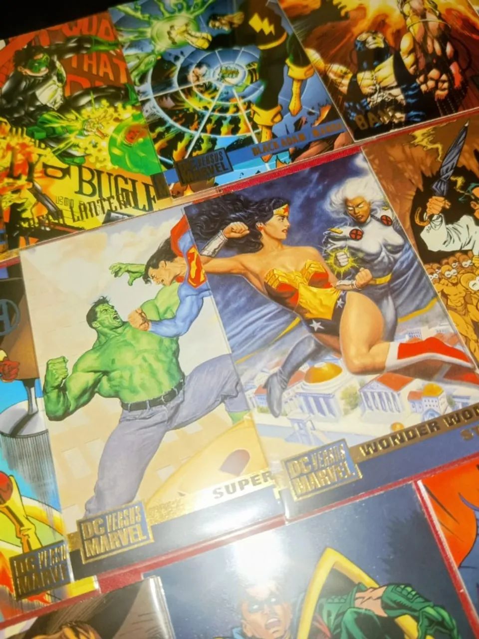 32  Cartas DC Versus Marvel & Cartas Marvel Versus DC (1995) PROMOÇÃO - Foto 4