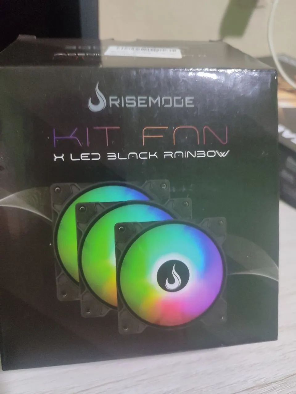 Kit fãs Risemode LED Black rainbow novo  - Foto 3