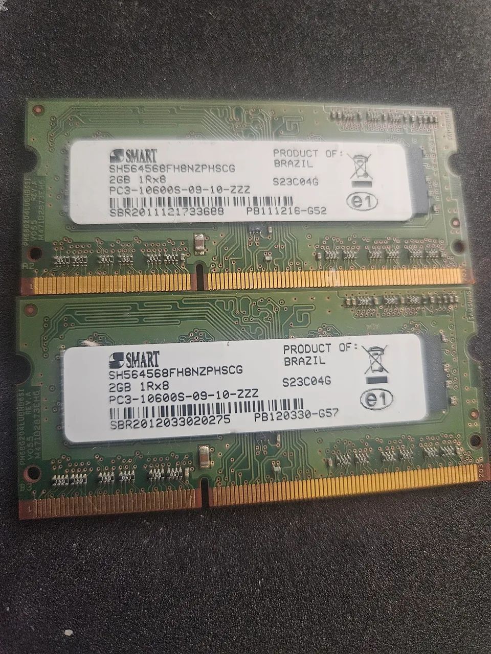 Memória notebook DDR 3  4 GB dual channel 