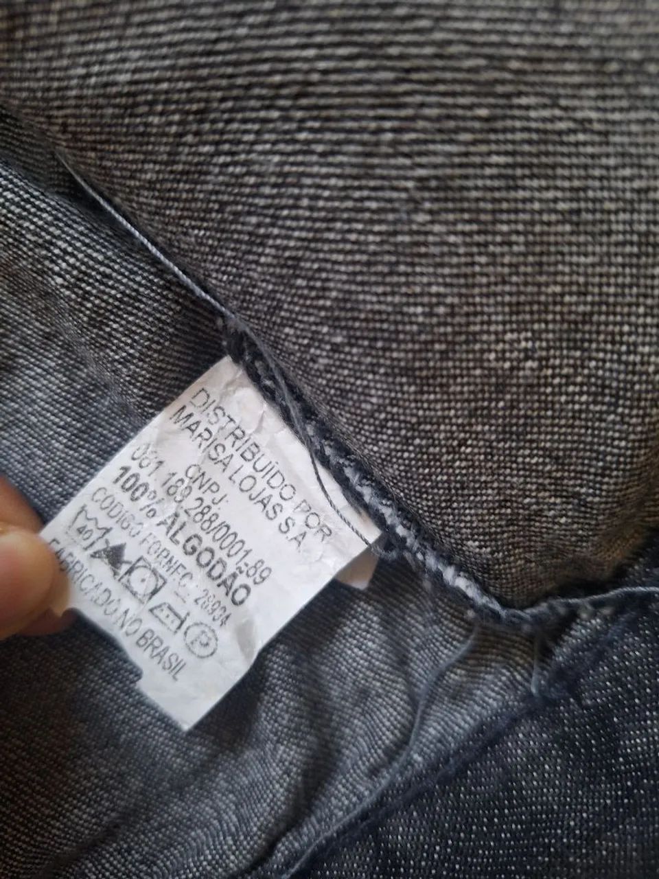 Jaqueta jeans preta - Foto 4