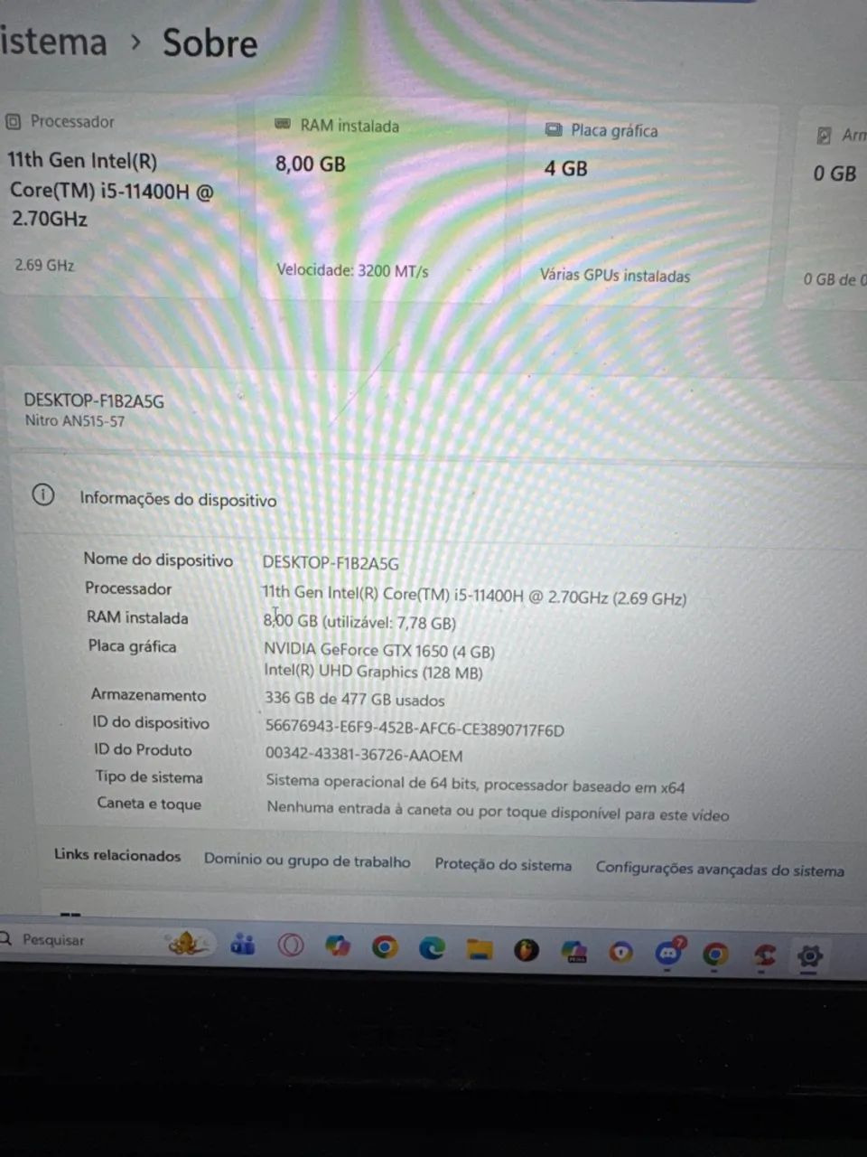 NOTEBOOK ACCER NITRO 5 - Foto 2