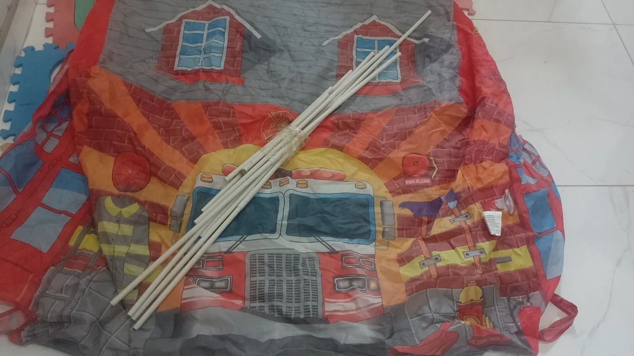 Cabana infantil bombeiro 