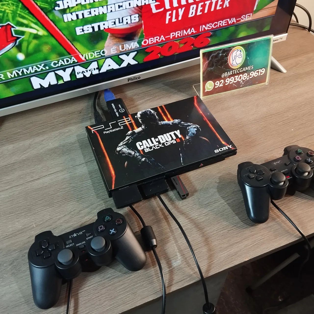 Ps2 personalizado e tunado com jogos - Foto 2