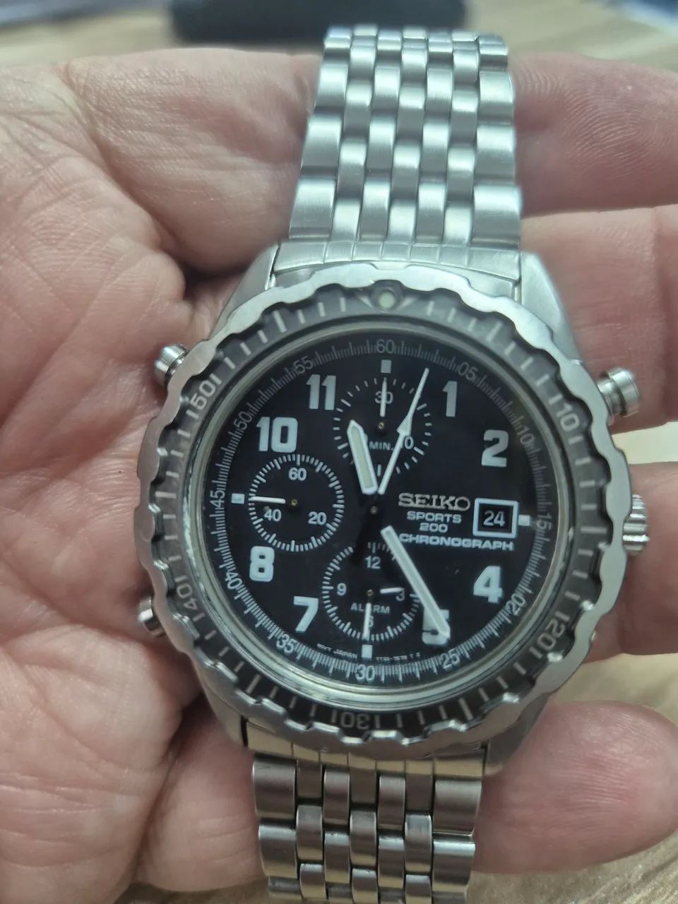 Relógio SEIKO CRONÓGRAFO 200 METROS  ( 7T32 - 7E38 )  -  IMPECÁVEL   - Foto 2