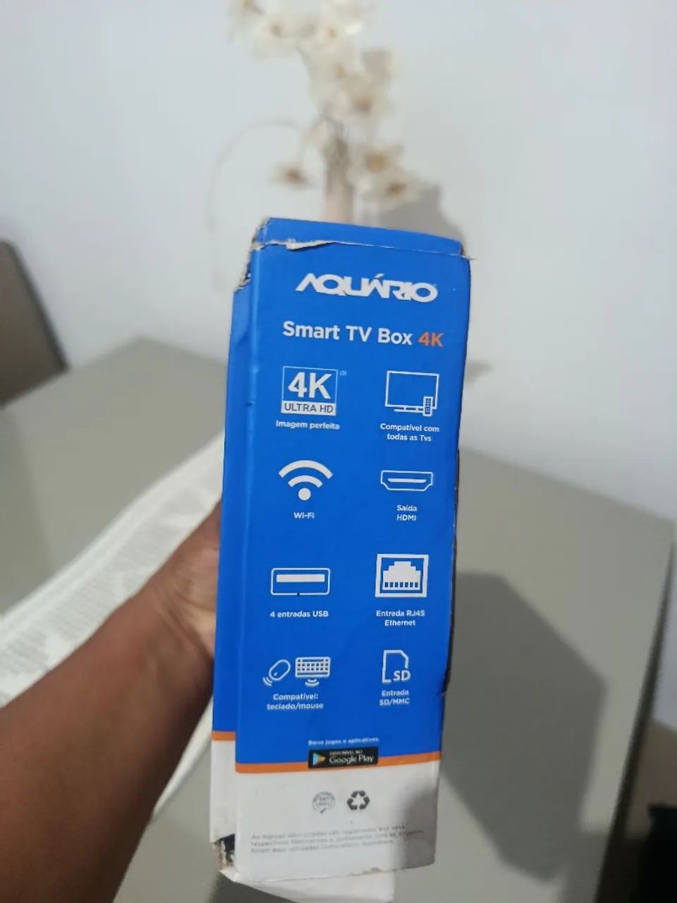 SMART TV BOX 4K EM PERFEITO ESTADO  - Foto 3
