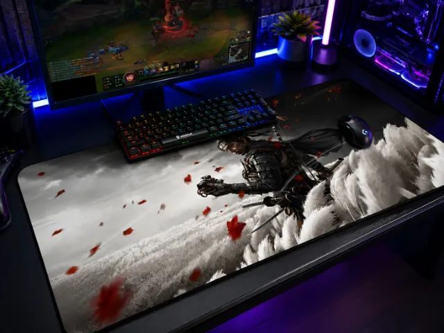 Mousepad gamer Samurai Japonês