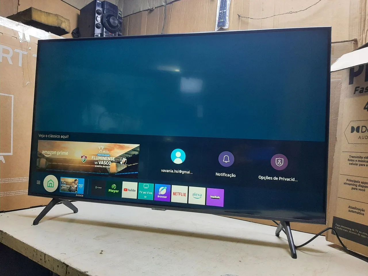 Vendo uma smart tizen tv Samsung 43 polegadas borda infinita  Bluetooth  estado de Nova   - Foto 4