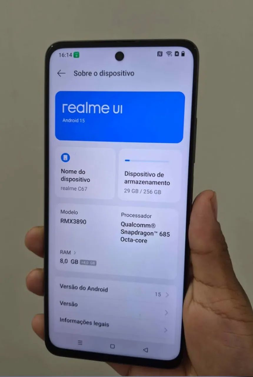 Celular C67 Realme 256gb 8Gb Ram - Foto 4