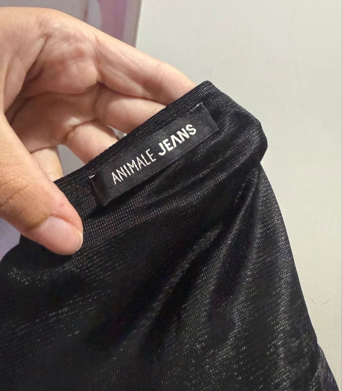 vestido animale jeans preto m - Foto 5