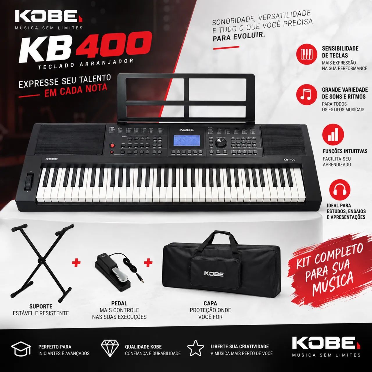 Teclado Kobe KB-400 
