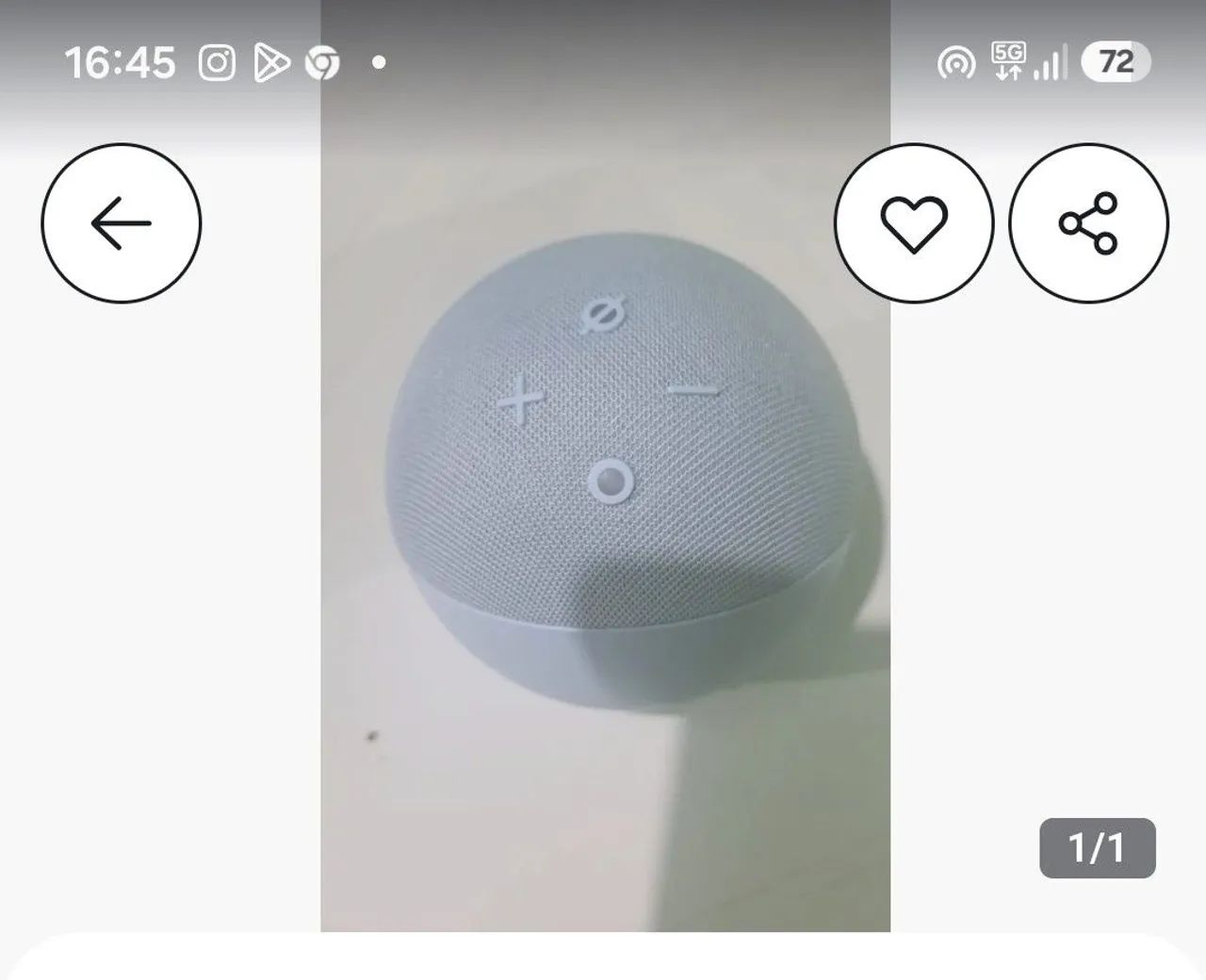 Amazon echo dot 4 geração speaker com relógio  e alexa b085 gxdtrx azul