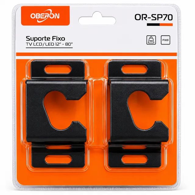 Suporte Fixo Universal para TV LCD LED Smart TV 12 a 80 Polegadas Aço Reforçado Parede pod
