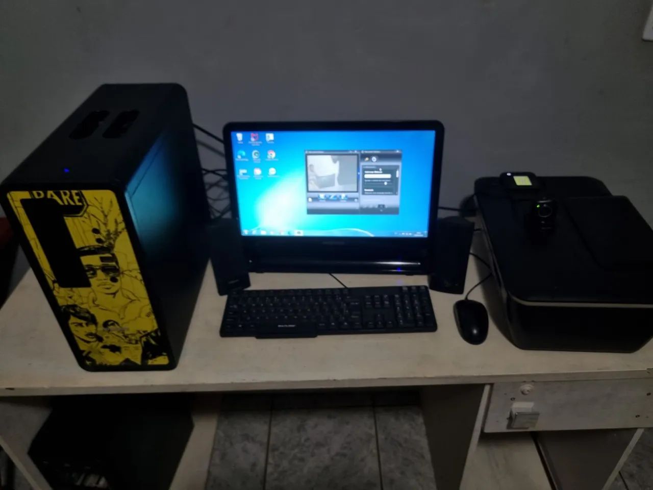 KIT PC ANTIGO IMPRESSORA & WEBCAM