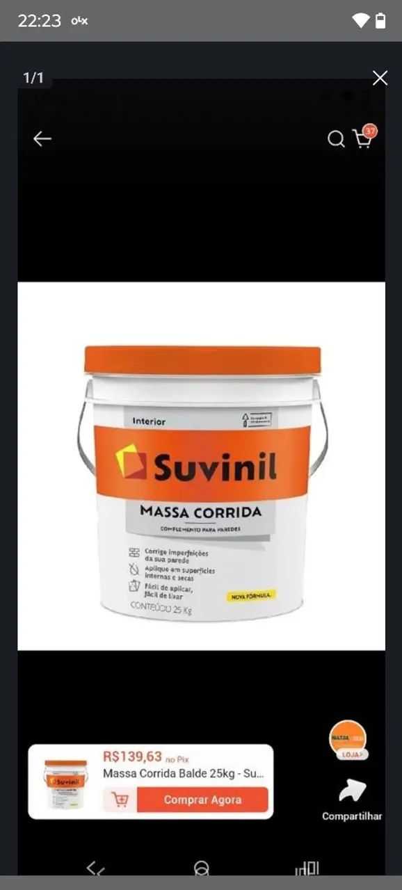 Massa Suvinil INTERNA 25 KG