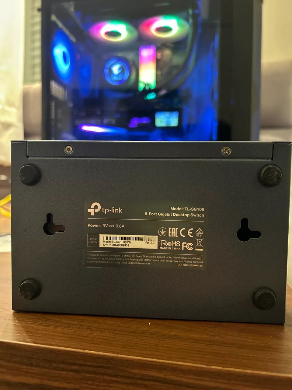 Tp-link switch tl-sg108. Switch giga bit 