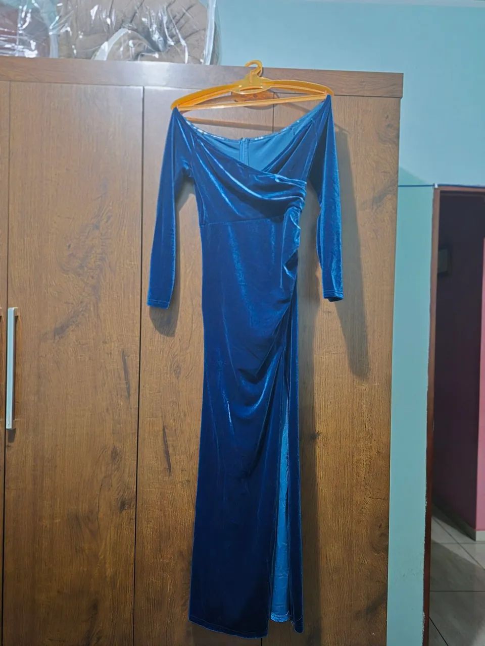 Vestido de Formatura de Veludo