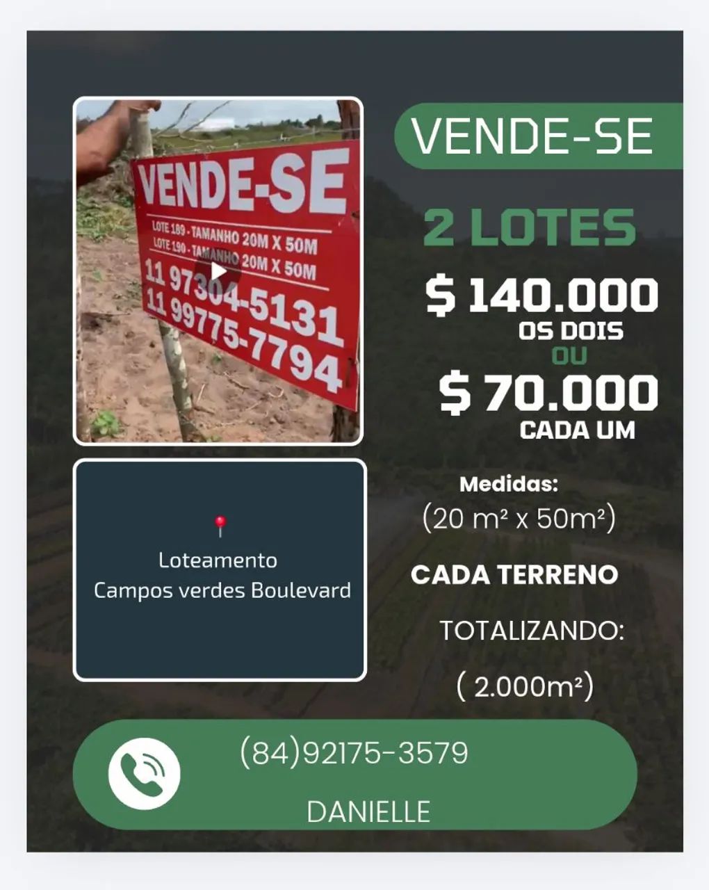 2 LOTES CERCADOS pra vender LOGO!