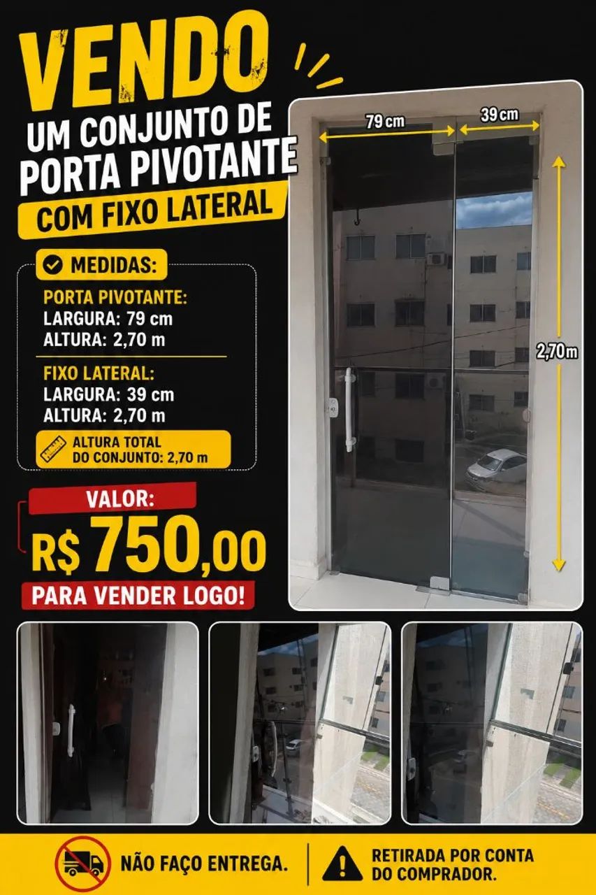 Porta de vidro 