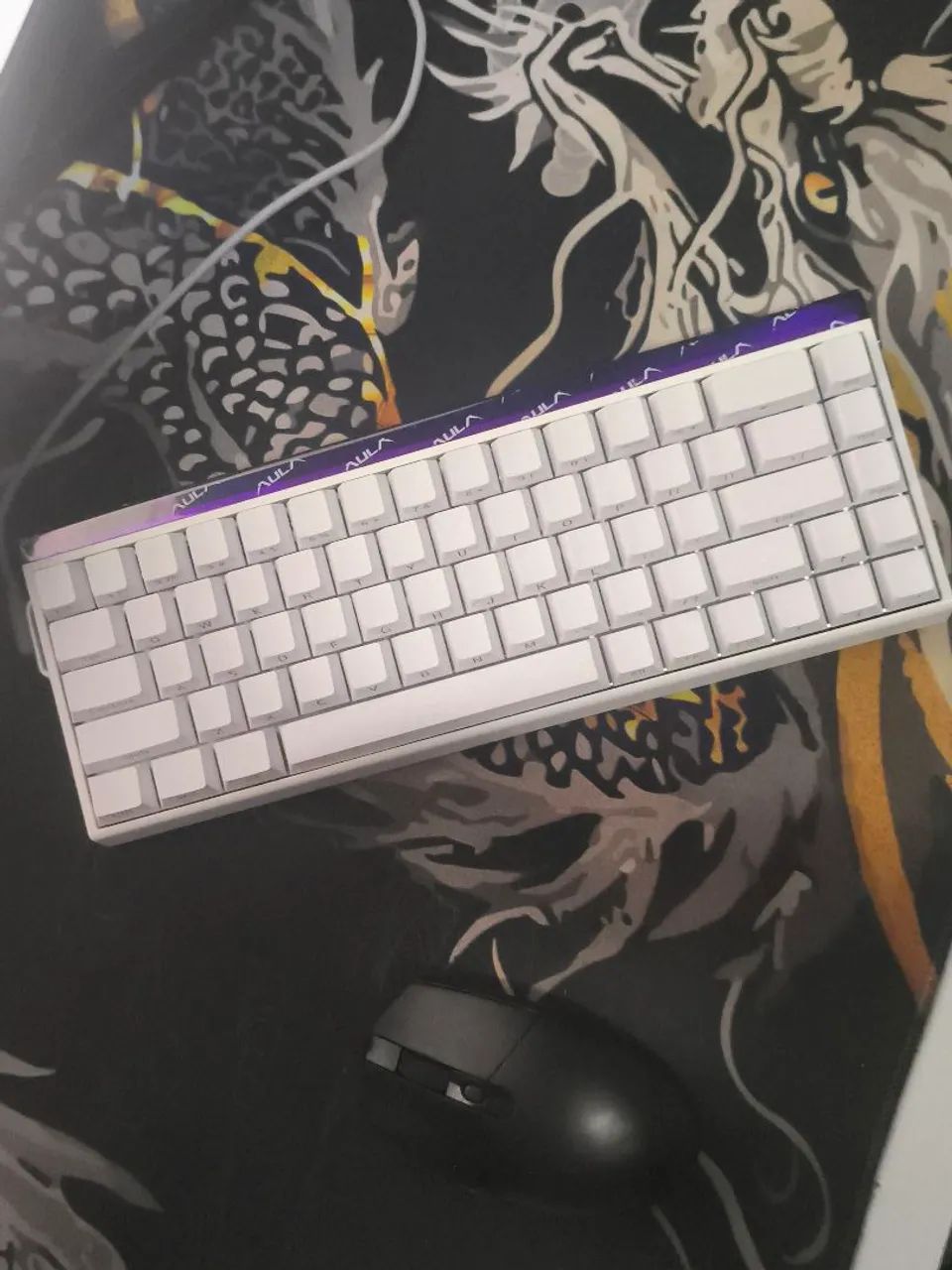 Teclado magnético Aula Hero68 e mouse Logitech G305 - Foto 4