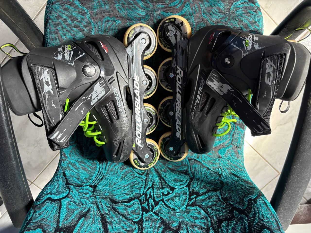 Patins Profissional Rollerblade Fusion x3 - Original (Semi-Novo 