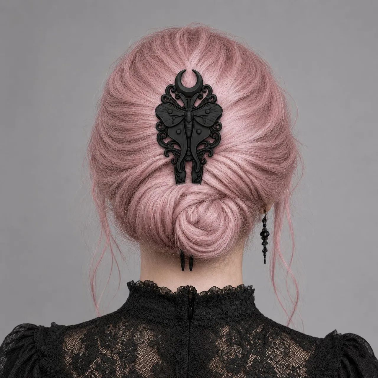 Presilha para cabelo de mariposa 