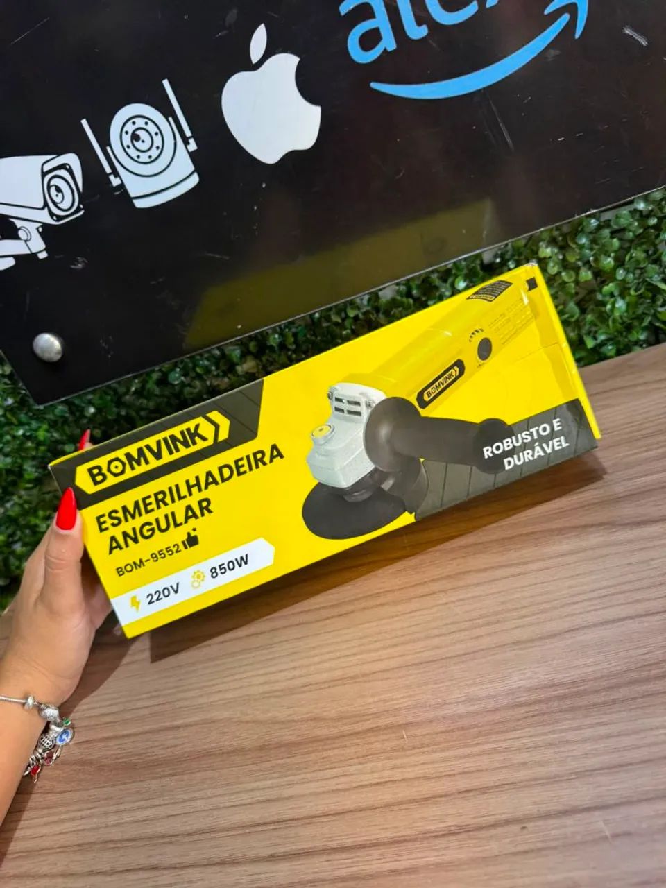 Esmelhadeira angular bomvink 850w(220v)