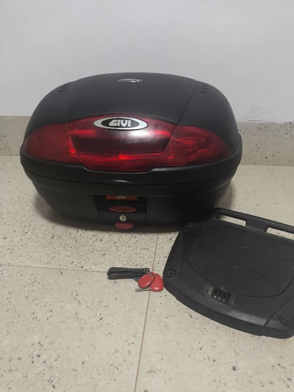 Baú Bauleto Moto Givi Monolock Com Base 45L
