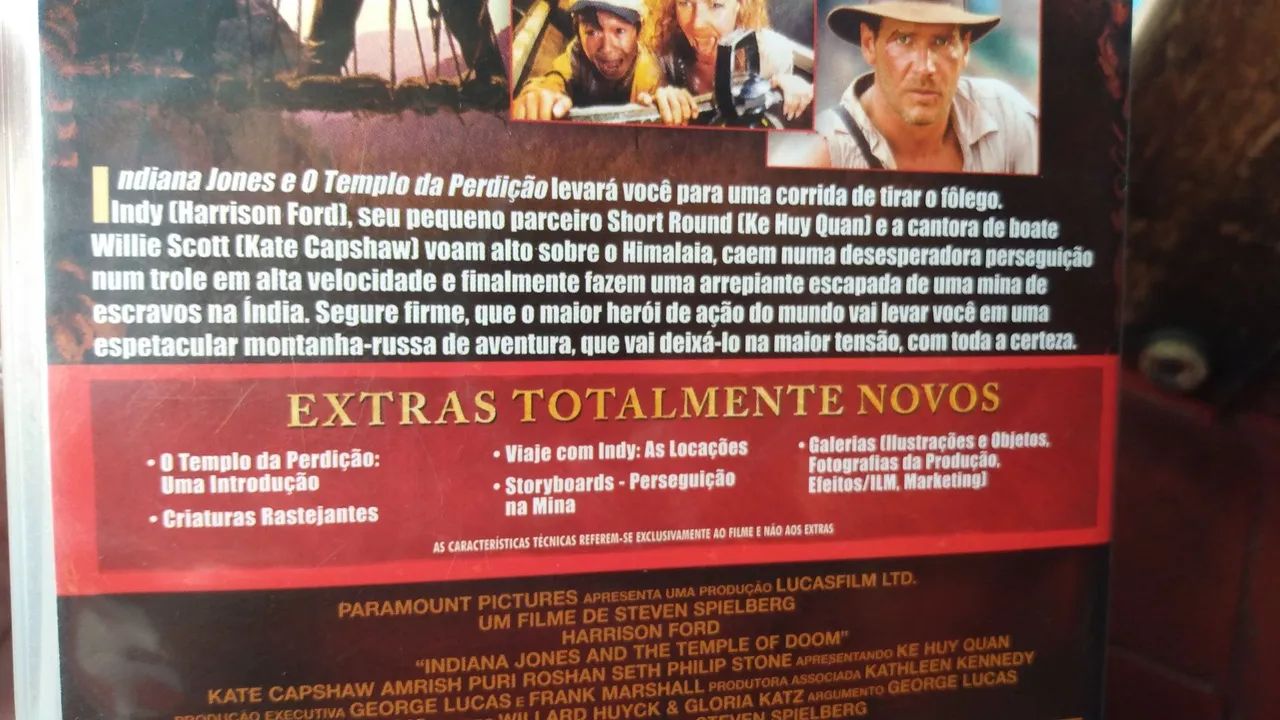 DVD original indiana jones vol. 2 ótimo estado.  - Foto 3