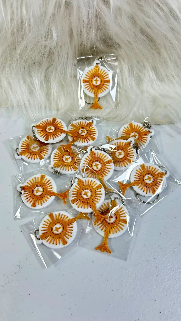 Chaveiro Eucaristia ou Batizado Personalizado - Foto 2