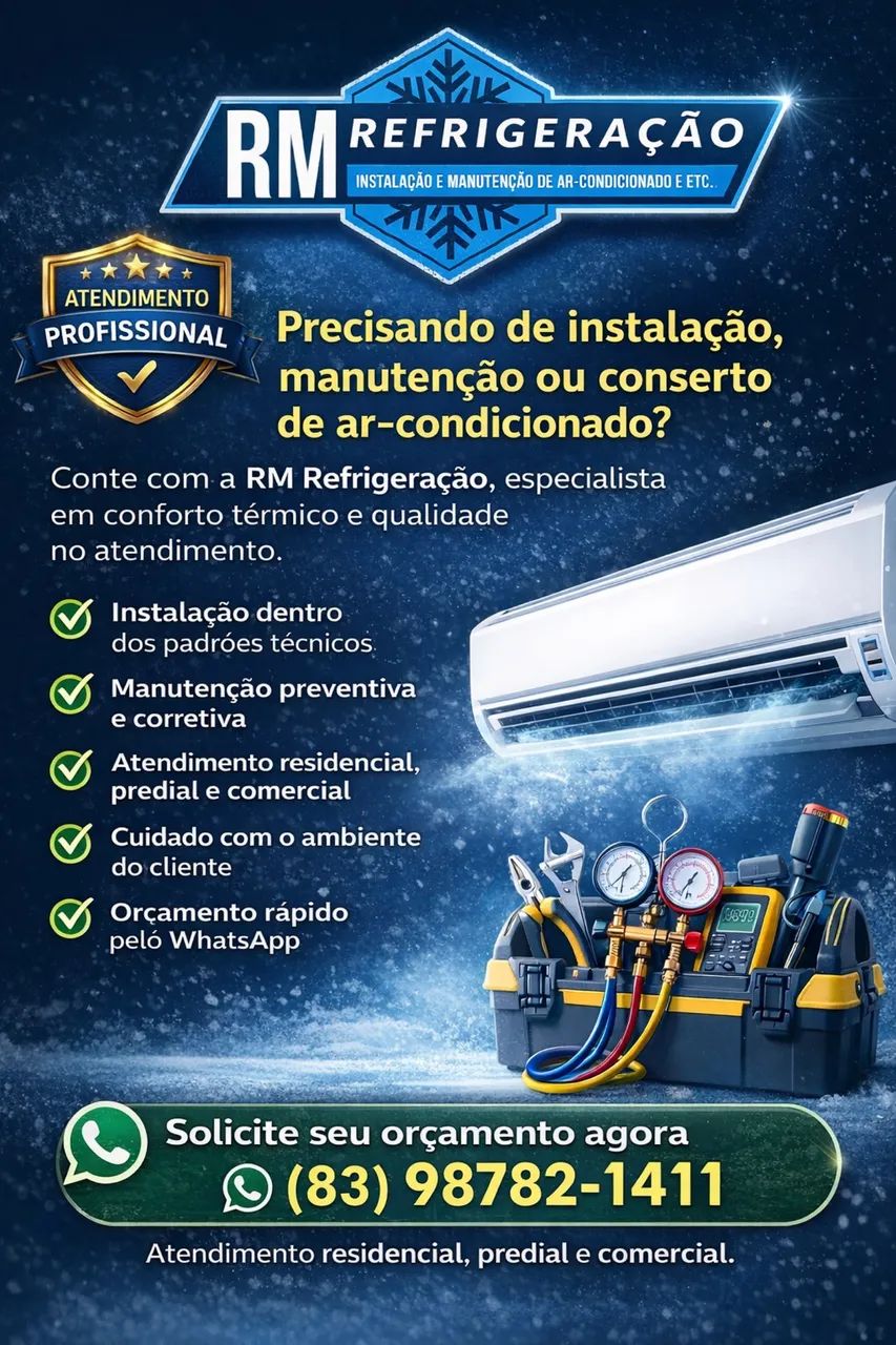 Instalação e manutenção de ar condicionado 