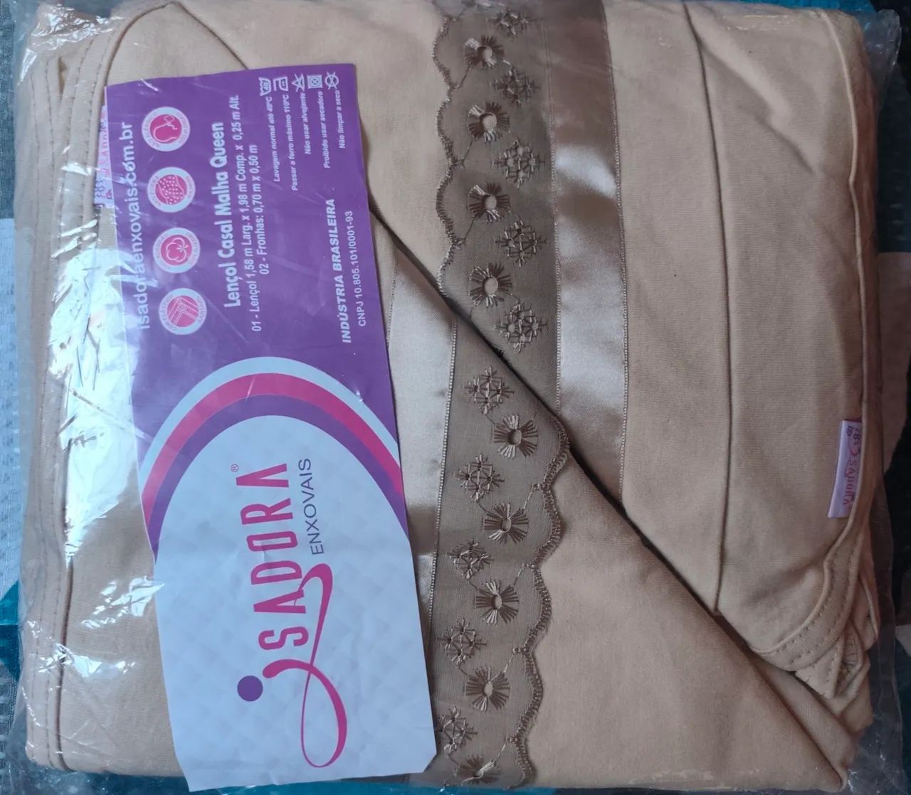 Lençol de casal 100% Algodão  - Foto 2