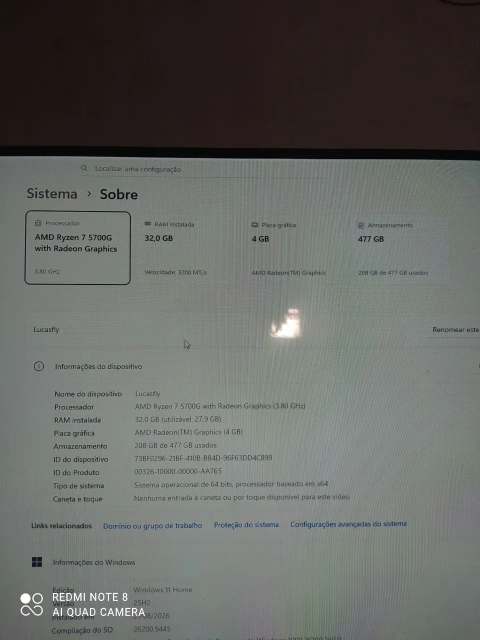 CPU GAMER RYZEN 7 32GB DE RAM  - Foto 3