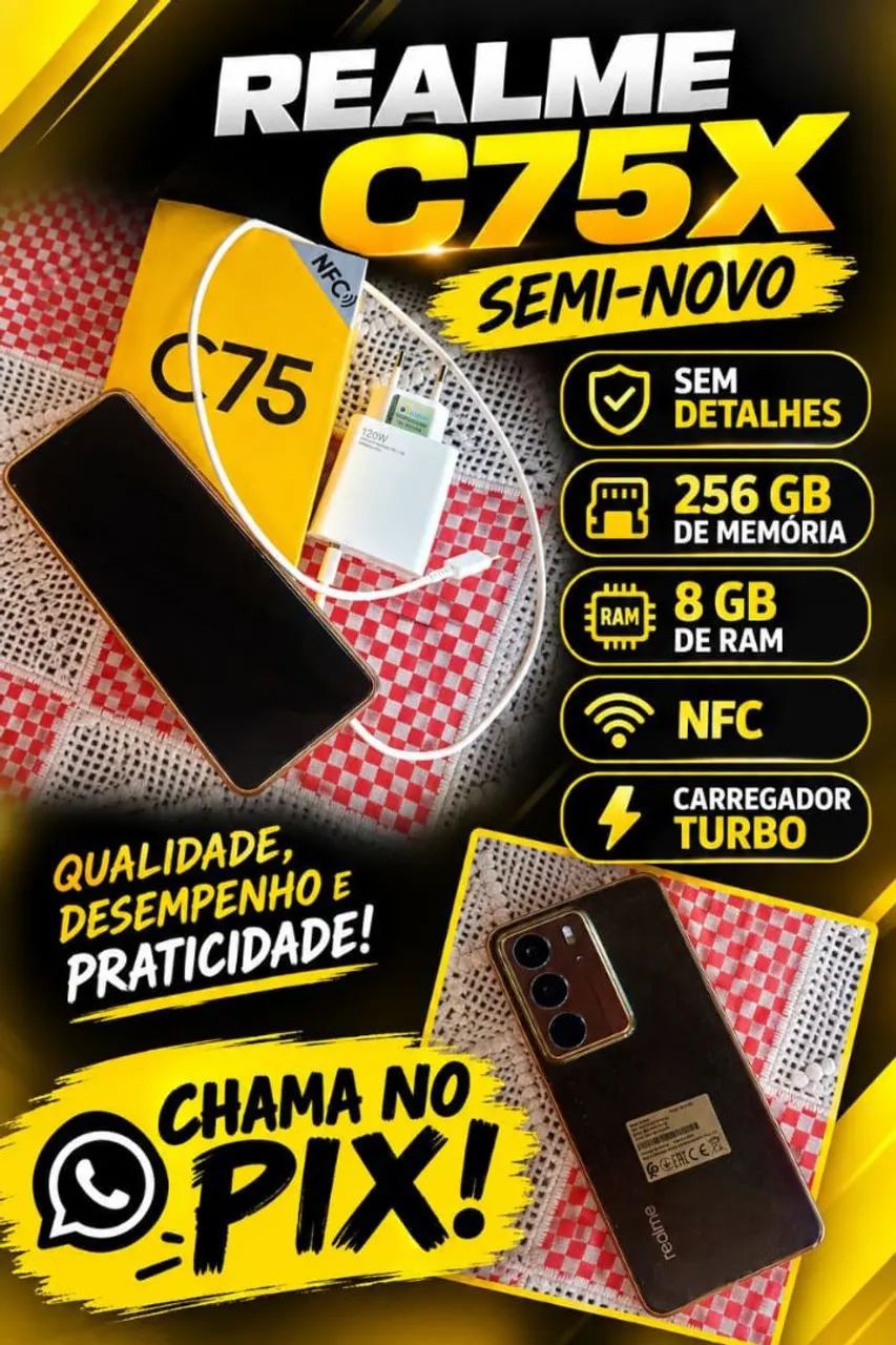 Celular realme c75x semi-novo  - Foto 2